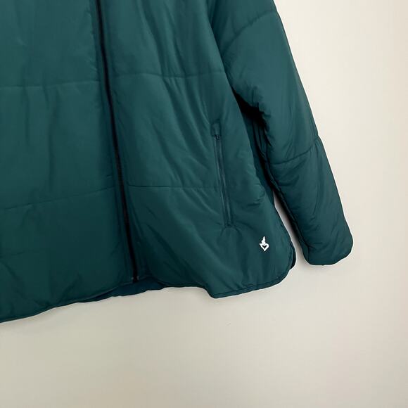 Torrid Matte Stretch Nylon Light-Weight Puffer Active Jacket Botanical Green 2X - Picture 4 of 10